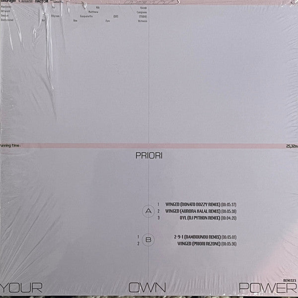 Priori (2) : Your Own Power (Remixes) (12")