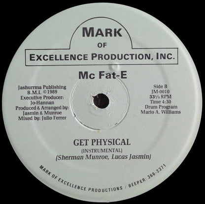 Mc Fat-E : Get Physical (12")