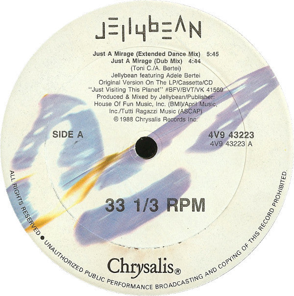 Jellybean* Featuring Adele Bertei : Just A Mirage (12")