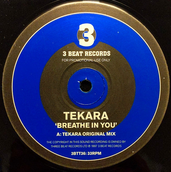 Tekara : Breathe In You (12", Promo)