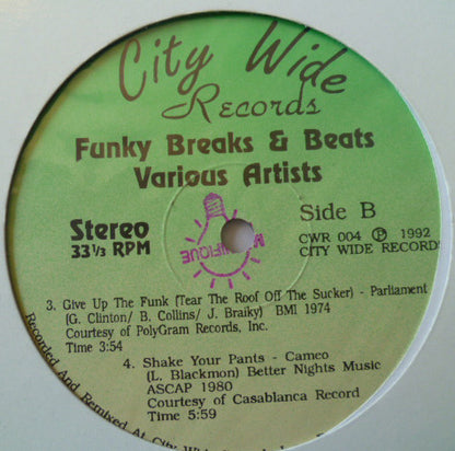 Various : Funky Breaks & Beats (12", EP)