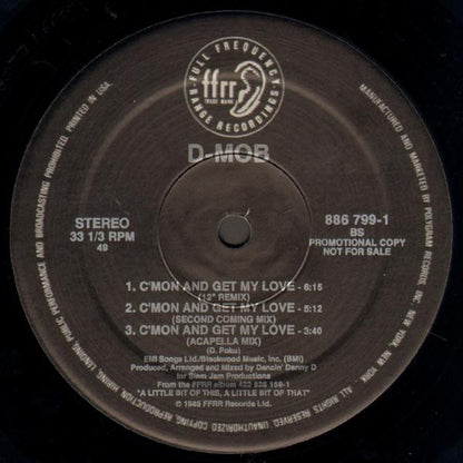 D-Mob* Introducing Cathy Dennis : C'mon And Get My Love (12", Promo)