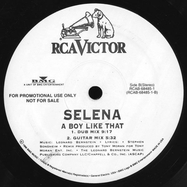 Selena : A Boy Like That (The Remixes) (12", Promo)