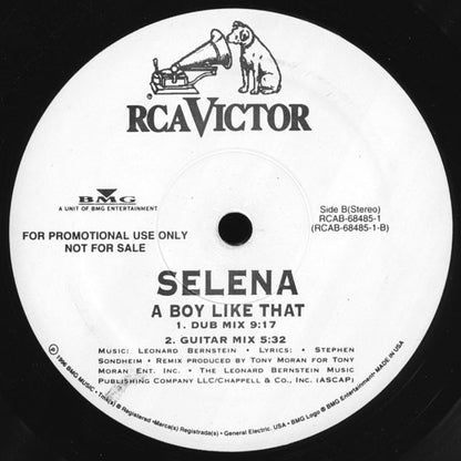 Selena : A Boy Like That (The Remixes) (12", Promo)
