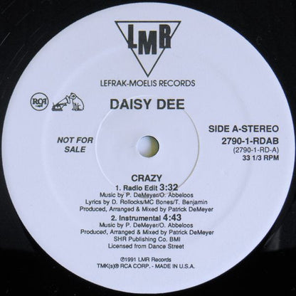 Daisy Dee : Crazy (12", Promo)