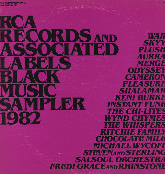 Various : RCA Records And Associated Labels Black Music Sampler 1982 (12", Mixed, Promo)