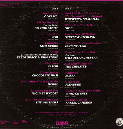 Various : RCA Records And Associated Labels Black Music Sampler 1982 (12", Mixed, Promo)