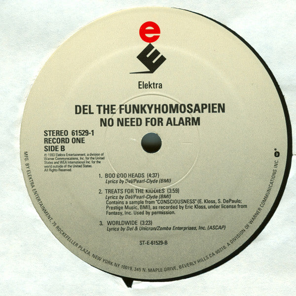 Del! The Funky Homosapien* : No Need For Alarm (2xLP, Album)