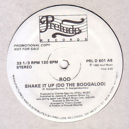 Rod : Shake It Up (Do The Boogaloo) (12", Promo)
