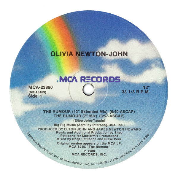 Olivia Newton-John : The Rumour (12", Single)
