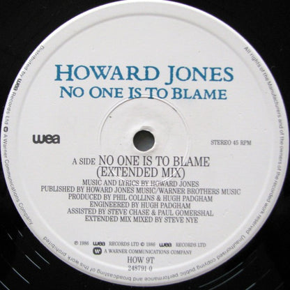 Howard Jones : No One Is To Blame (12", Single)