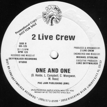 The 2 Live Crew & Trouble Funk : The Bomb Has Dropped (12", Promo)