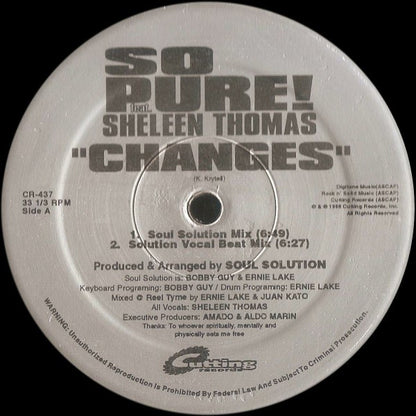 So Pure! Feat. Sheleen Thomas : Changes (12")