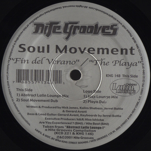 Soul Movement : Fin Del Verano / The Playa (12")