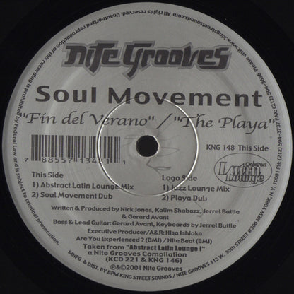 Soul Movement : Fin Del Verano / The Playa (12")