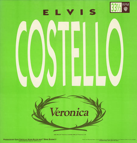Elvis Costello : Veronica (12", Single, Promo)