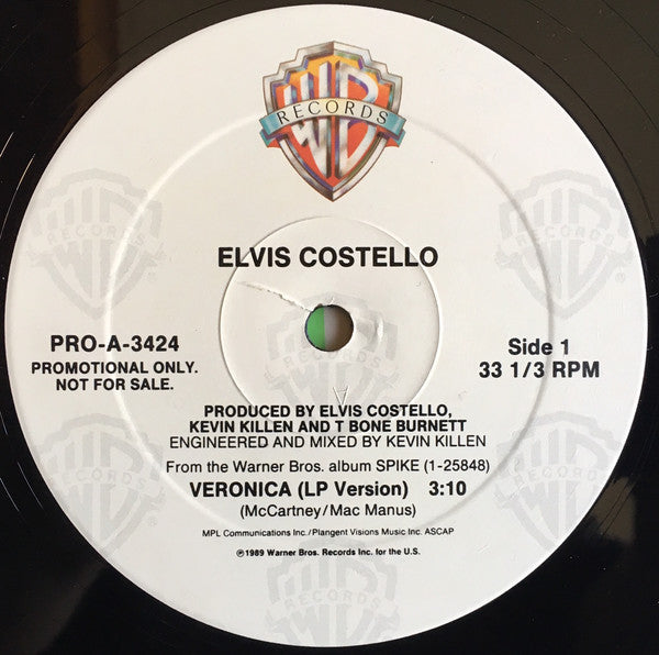 Elvis Costello : Veronica (12", Single, Promo)