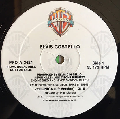 Elvis Costello : Veronica (12", Single, Promo)
