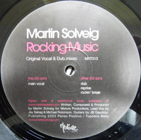 Martin Solveig : Rocking Music (12")