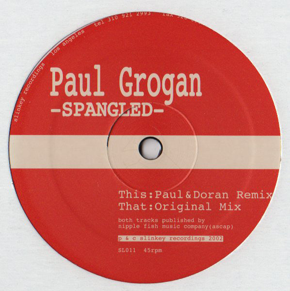 Paul Grogan : Spangled (12")