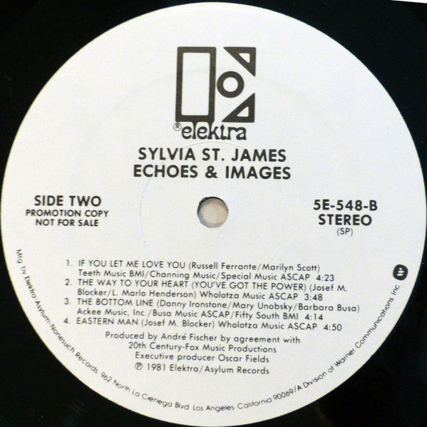 Sylvia St. James : Echoes & Images (LP, Album, Promo, SP )