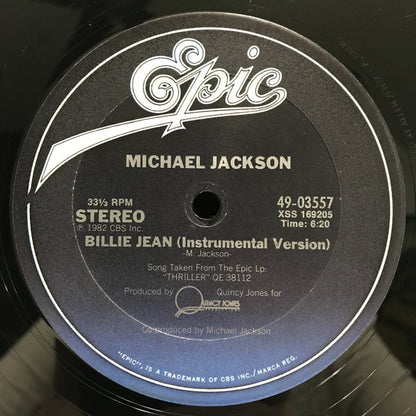 Michael Jackson : Billie Jean (12", Single, Car)