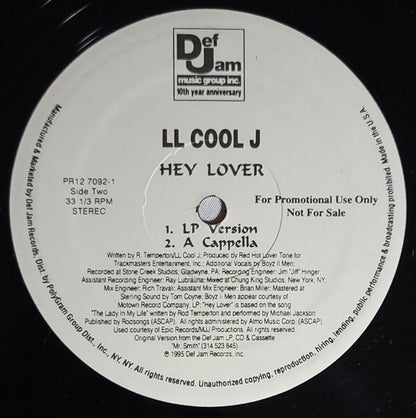LL Cool J Featuring Boyz II Men : Hey Lover (12", Promo)