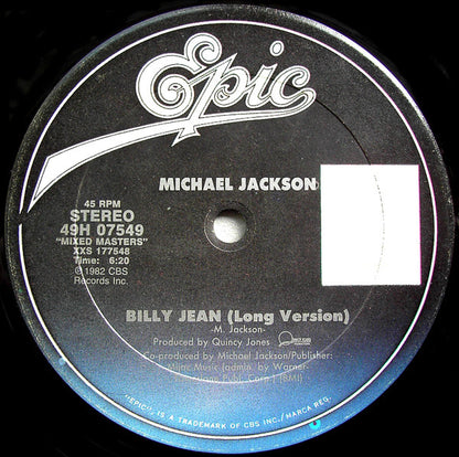 Michael Jackson : You Can't Win (Part 1) / Billie Jean (12")