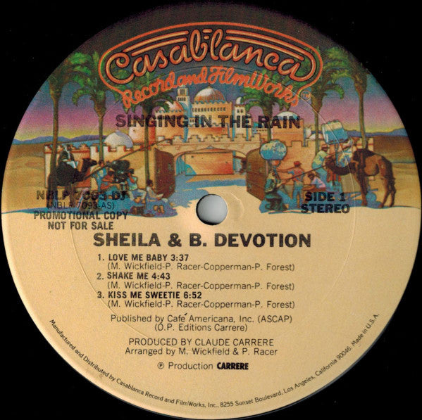 Sheila & B. Devotion : Singin' In The Rain (LP, Album, Promo)