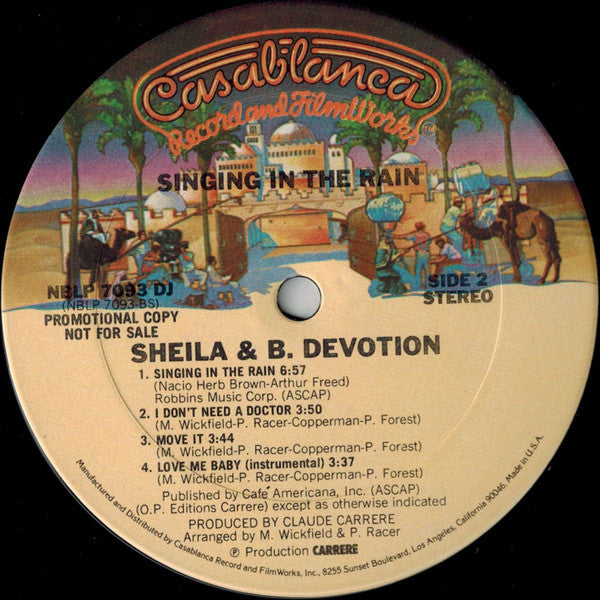 Sheila & B. Devotion : Singin' In The Rain (LP, Album, Promo)