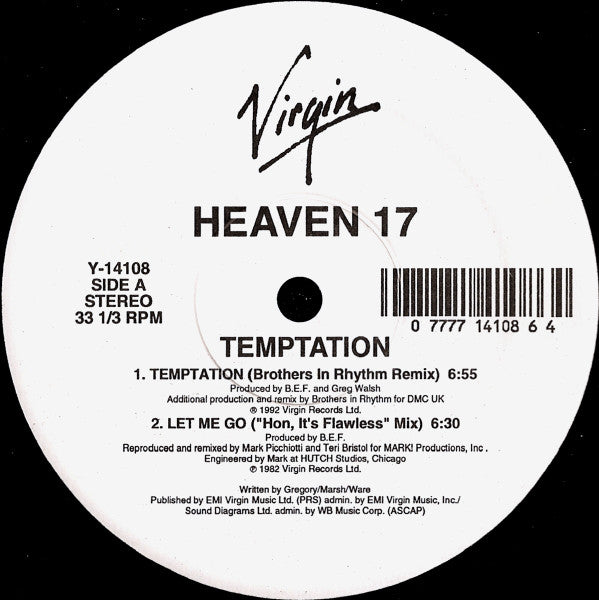 Heaven 17 : Temptation (12")