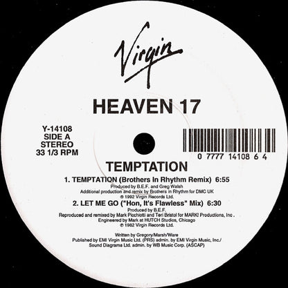 Heaven 17 : Temptation (12")
