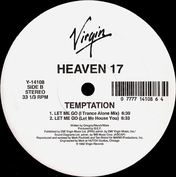 Heaven 17 : Temptation (12")