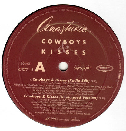 Anastacia : Cowboys & Kisses (12", Single)