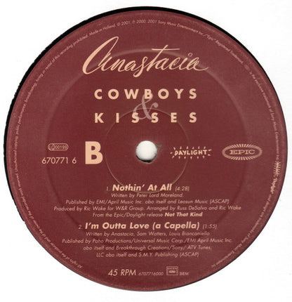 Anastacia : Cowboys & Kisses (12", Single)
