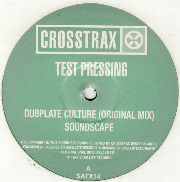 Soundscape (6) : Dubplate Culture (12", TP)