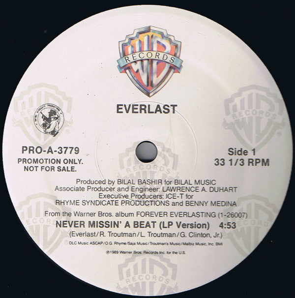 Everlast : Never Missin' A Beat (12", Promo)