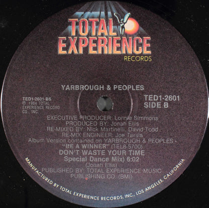 Yarbrough & Peoples : Don't Waste Your Time (12")