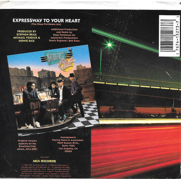 Breakfast Club : Expressway To Your Heart (7")
