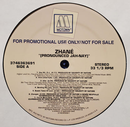 Zhané : Pronounced Jah-Nay (LP, Album, Promo)