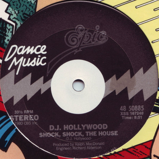 D.J. Hollywood* : Shock, Shock, The House (12", Single)