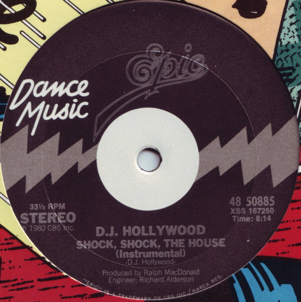 D.J. Hollywood* : Shock, Shock, The House (12", Single)
