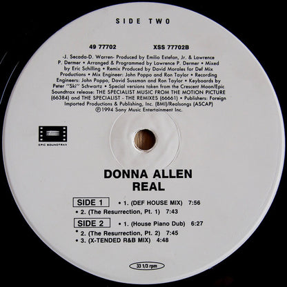 Donna Allen : Real (12")