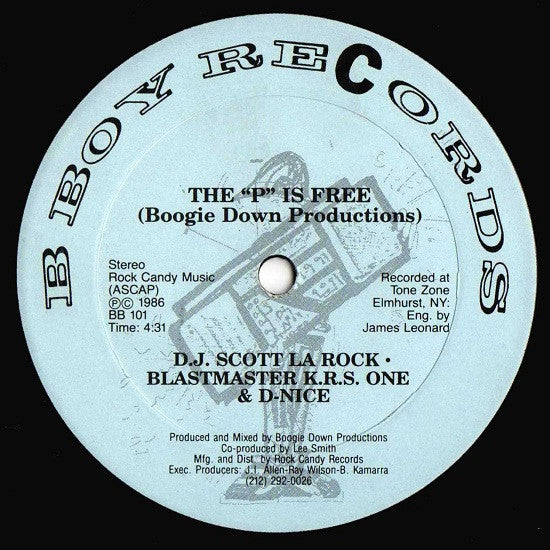 Boogie Down Productions : South Bronx / The "P" Is Free (12", Lig)