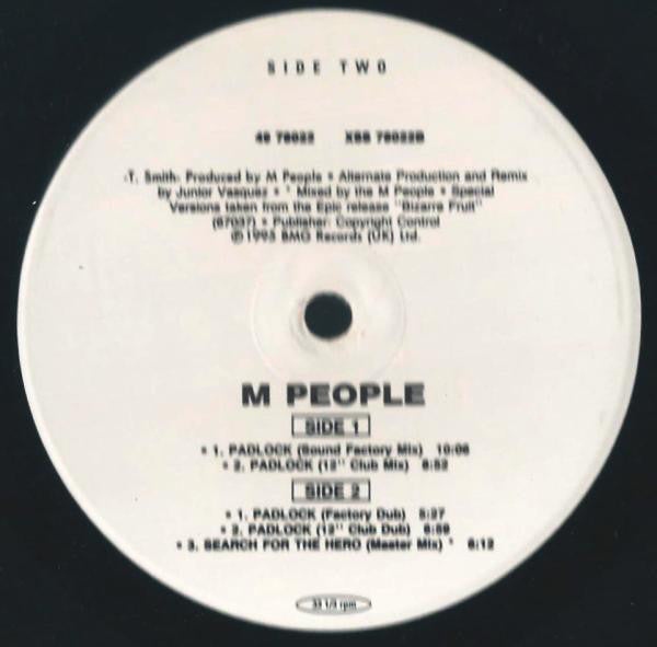 M People : Search For The Hero / Padlock (12")
