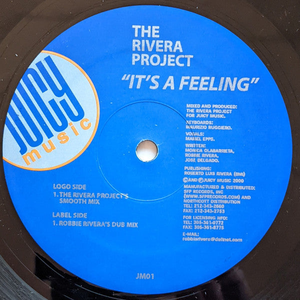 The Rivera Project : It's A Feeling (2x12")