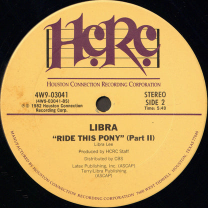 Libra (4) : Ride This Pony (12")