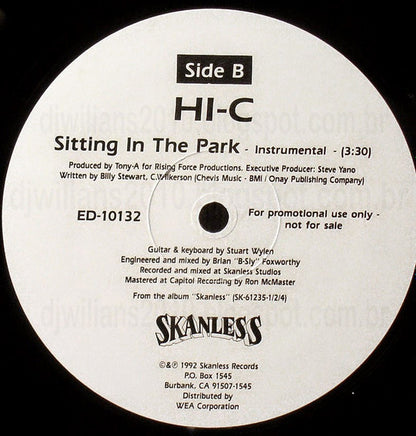 Hi-C : Sitting In The Park (12", Promo)