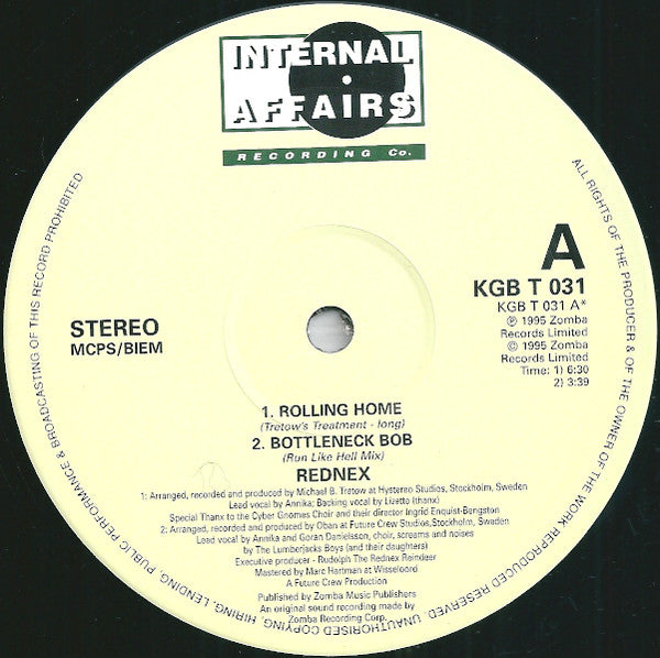 Rednex : Rolling Home (12", Single)