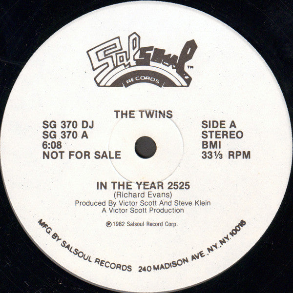 The Twins (6) : In The Year 2525 (12", Single, Promo)